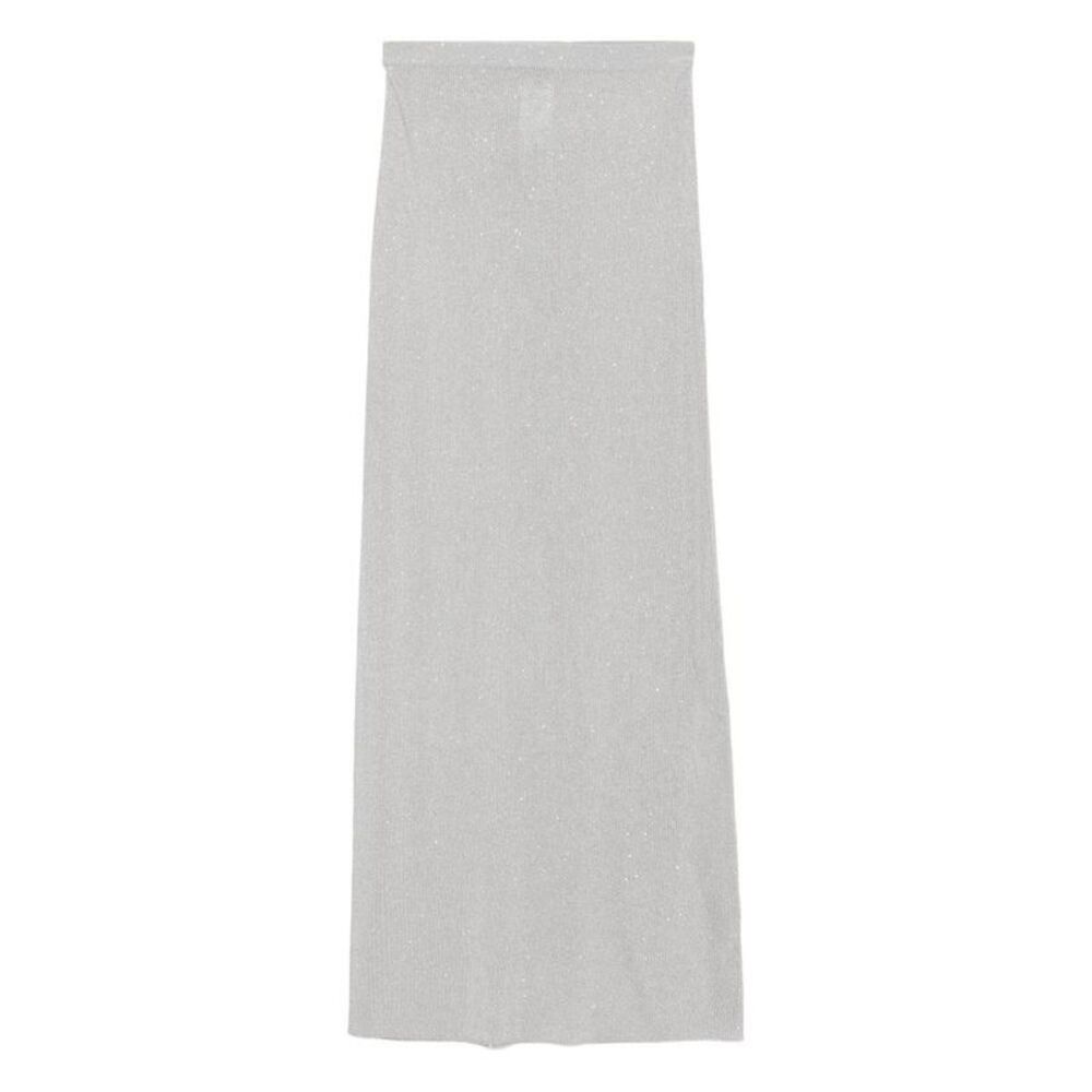 TOM FORD Women's Glitter Knit Maxi Skirt Women SILVER Skirts